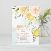 Invitation N'IMPORTE QUEL ÉVÉNEMENT Aquarelle Citrus Floral C (Debout devant)