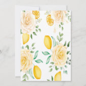 Invitation N'IMPORTE QUEL ÉVÉNEMENT Aquarelle Citrus Floral C (Dos)