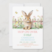 Invitation N'Importe Quel Événement - Lapin Anniversaire Baby (Devant)