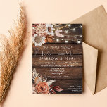 Invitation N'IMPORTE QUEL ÉVÉNEMENT - Rien de fantaisie Juste<br><div class="desc">Automne Pampas Herbe Floral Terracotta Boho Feuillage Neutre Tons Rustique Fleurs molles Fleurs séchées Fleurs séchées Couleurs de cuivre Terrain automne Faire-part de mariage Douche nuptiale Invitation</div>