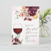 Invitation N'IMPORTE QUEL ÉVÉNEMENT - Vin Verre Floral Invita (Debout devant)