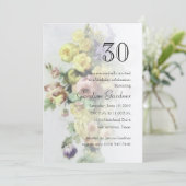 Invitation N'Importe Quel Nombre Fleurs D'Invitation Annivers (Debout devant)