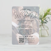 Invitation N'IMPORTE QUEL Parti Anniversaire QR RSVP & Photos (Debout devant)