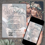 Invitation N'IMPORTE QUEL Parti Anniversaire QR RSVP & Photos<br><div class="desc">Famille d'Invitations et amis à une célébration d'anniversaire tout simplement élégante avec une élégante invitation "We Still Do" recouverte de 2 photos. Les deux photos, le code QR scannable, et tous les termes sur ce modèle d'invitation sont simples à personnaliser pour chaque anniversaire de mariage d'année. Customisez-le pour un mariage...</div>