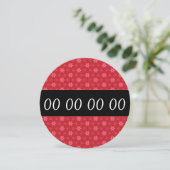 Invitation N'importe quel ROUGE moderne de fête (Debout devant)