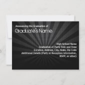 Invitation N'importe quelle année~Black Swirl Photo Faire-par (Dos)