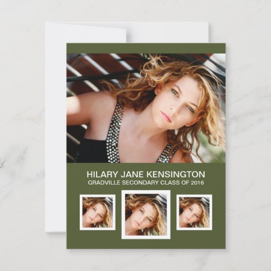 Invitation N'importe quelle couleur de la photo (Devant)