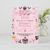 Invitation N'IMPORTE QUELLE Fab-boo-lous Halloween fille invi (Debout devant)