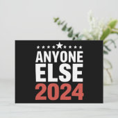 Invitation N'Importe Qui D'Autre Campagne Électorale 2024 Pol (Debout devant)