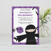 Invitation Ninja à purple puissance (Debout devant)