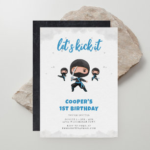 Invitation Ninja fête d'anniversaire