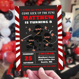 Invitation Ninja invitation, Ninja anniversaire