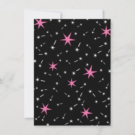 Invitation Ninja Karate Fille guerrière fête d'anniversaire (Dos)