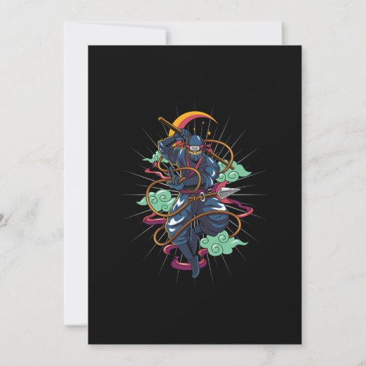 Invitation Ninja Manga Anime Japonais Manga (Devant)