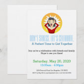 Invitation N'insistez pas sur l'invitation de la Dernière min (Devant / Derrière)