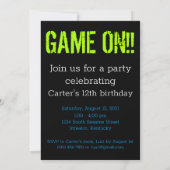 Invitation Niveau 12 Déverrouillé 12e anniversaire Jeu person (Dos)