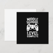 Invitation Niveau Collège Terminé (Devant / Derrière)