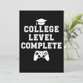 Invitation Niveau collégial Complet Graduation Gamer Jeu (Debout devant)
