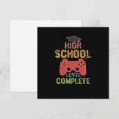 Invitation Niveau Lycée Terminé - Diplômé (Devant / Derrière)