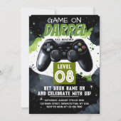 Invitation Niveau Supérieur Anniversaire de Joueur (Devant)