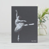 Invitation No Drama, Only Freedom, Black & White Ballerina (Debout devant)