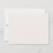 Invitation No text, Black Border, Ivory Modern Note Card (Dos)