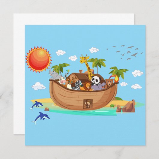 Invitation Noah's Ark (Devant / Derrière)