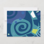 Invitation NOAH'S WAVES Bar Bat mitzvah Réponse à l'invitatio (Dos)