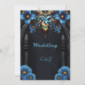 Invitation Noble coeur steampunk (Dos)