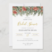 Invitation Noce de Noël Petite Fête de Mariage Joyeuse (Devant)