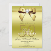 Invitation Noce de ruban 50 ans de mariage (Devant)