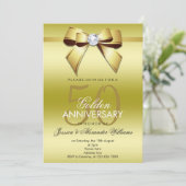 Invitation Noce de ruban 50 ans de mariage (Debout devant)