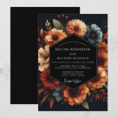 Invitation Noces Automnales de Souci Ardoisé (Devant / Derrière)
