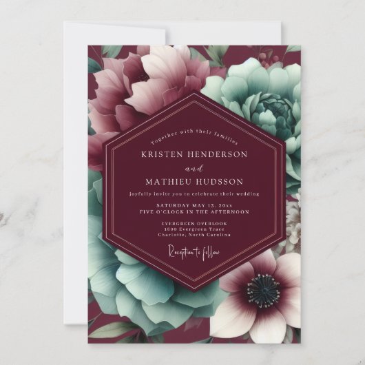 Invitation Noces Bourguignonnes Maussades (Devant)