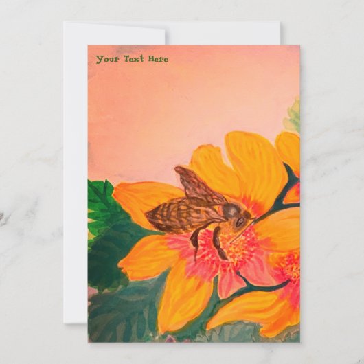 Invitation Noces d'abeille (Devant)