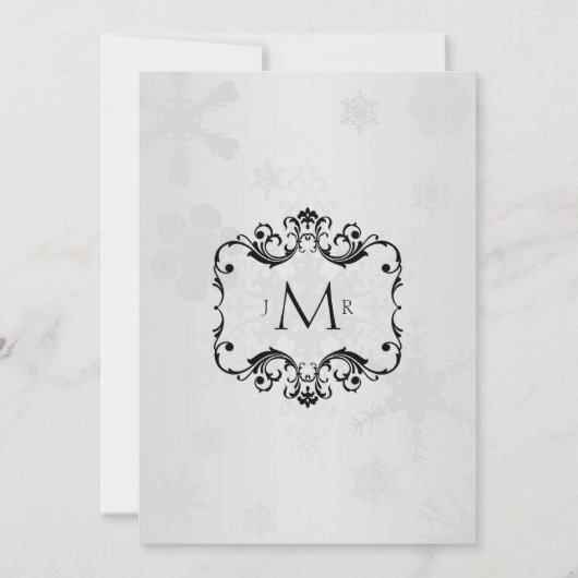 Invitation Noces d'anniversaire de mariage Winter Wonderland (Devant)