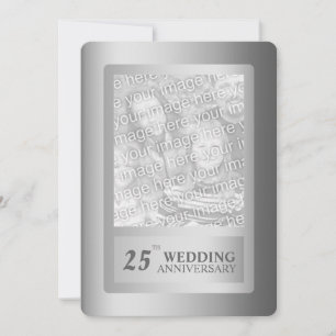 Invitation Noces d'argent 25 ans de mariage