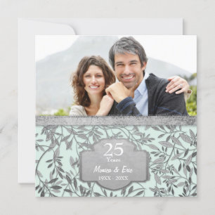 Invitation Noces d'argent 25e anniversaire de mariage