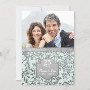 Invitation Noces d'argent 25e anniversaire de mariage