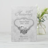 Invitation Noces d'argent 25e anniversaire de mariage (Debout devant)