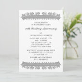 Invitation Noces d'argent 25e anniversaire de mariage (Debout devant)