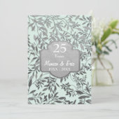 Invitation Noces d'argent 25e anniversaire de mariage (Debout devant)