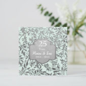 Invitation Noces d'argent 25e anniversaire de mariage (Debout devant)