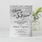 Invitation Noces d'Argent 55 ans de mariage (Debout devant)