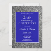 Invitation Noces d'argent de 25 ans de mariage (Devant)