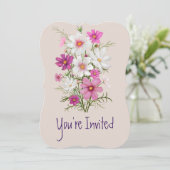 Invitation Noces de 2ème Anniversaire de Mariage Fleur de Jar (Debout devant)