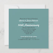 Invitation noces de bois de barn 50 ans de mariage (Dos)