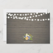 Invitation Noces de Bois Rustique 50ème Anniversaire de Maria (Dos)