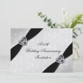 Invitation Noces de damas 60e anniversaire de mariage (Debout devant)