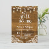 Invitation Noces de dentelle Nous faisons toujours du BBQ inv (Debout devant)